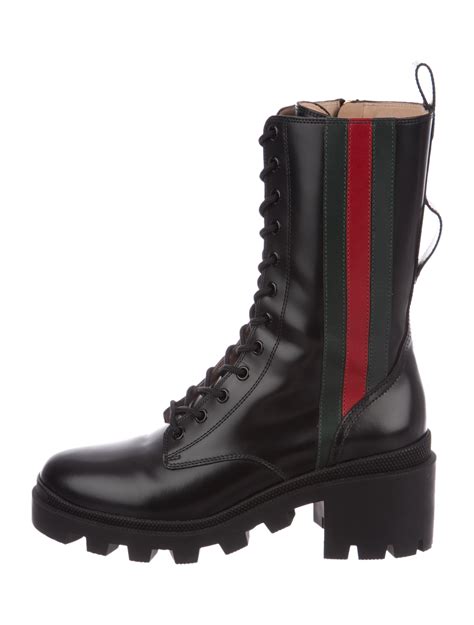 gucci sneakers hiking boots|Gucci combat boots men's.